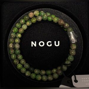 💚🩶NOGU Green Tree Agate Gemstone Wrap 🩶💚
